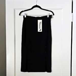 Tatyana Black Pencil Skirt